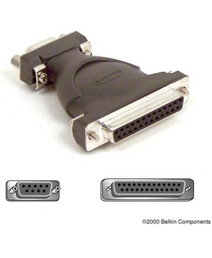 Belkin SERIEELE ADAPTER DB9 BUS NAAR DB25 BUS kabeladapter/verloopstukje