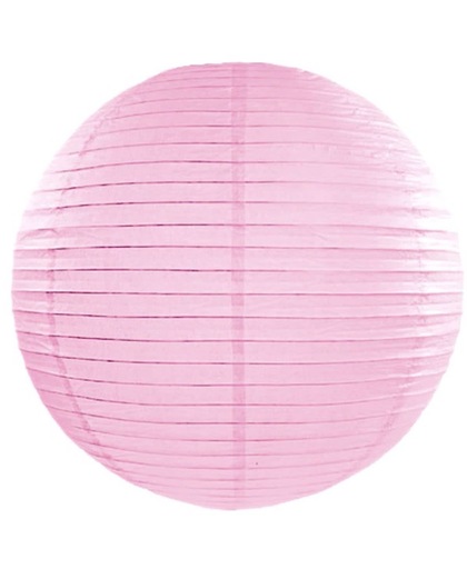 Decoratieve lampion licht roze 35cm