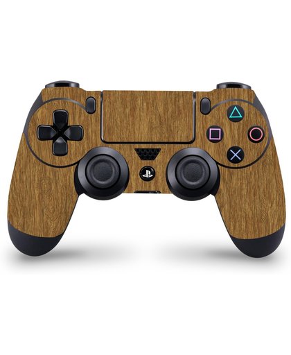 Playstation 4 Controller Skin Hout- PS4 Controller Sticker