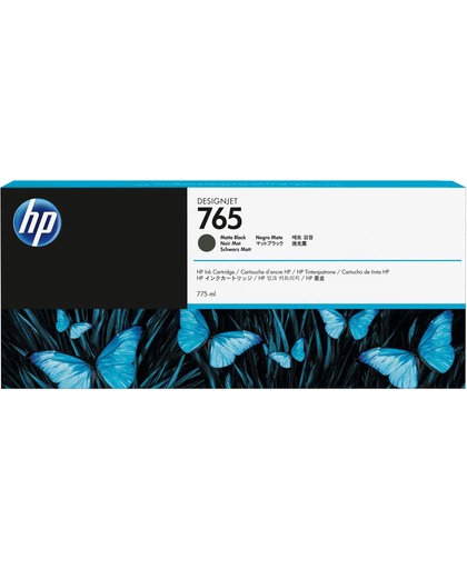 HP 765 matzwarte DesignJet , 775 ml inktcartridge