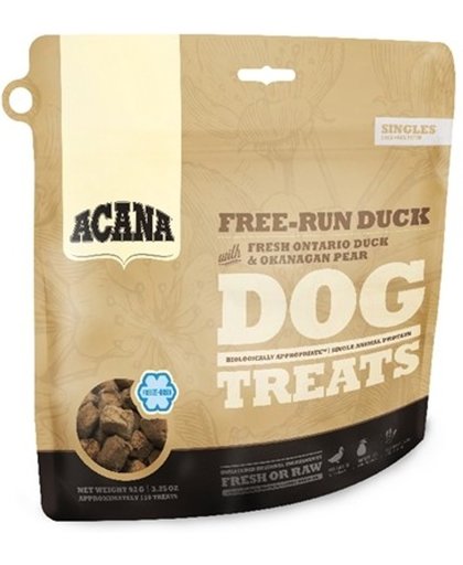 Acana Singles Treat Dog Free-Run Duck - Hondensnacks - Eend Eendenlever 35 g