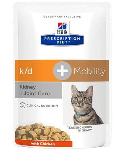 Hill's feline k/d+mobility kattenvoer 12x85 gr