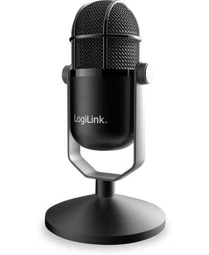 LogiLink HS0048 Zwart Microfoon voor studio's Bedraad microfoon