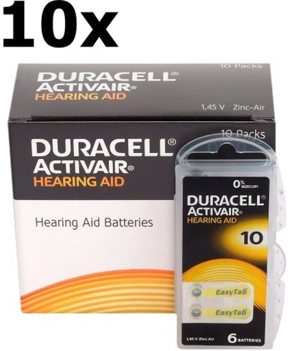 Duracell DA10 niet-oplaadbare batterij Zink-lucht 1,4 V