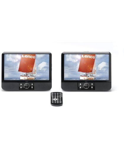 Lenco MES-403 - 9" Duo Portable DVD-spelers - Zwart