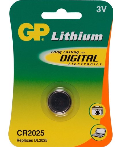 GP Batteries Primary Batteries Flat Lithium Battery Model No.: CR2025
