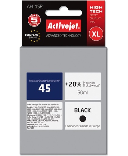 ActiveJet AH-1645 50ml Zwart inktcartridge
