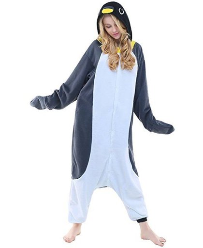 Grijze Pinguin Onesie voor volwassenen - Grijze Pinguin Kigurumi Pyjama