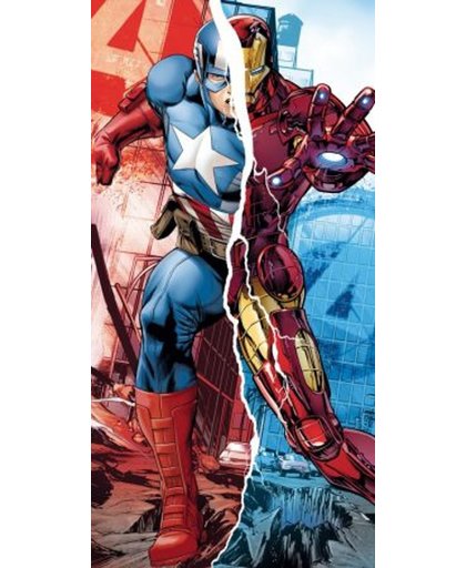 Avengers strandlaken Captain america vs Iron man