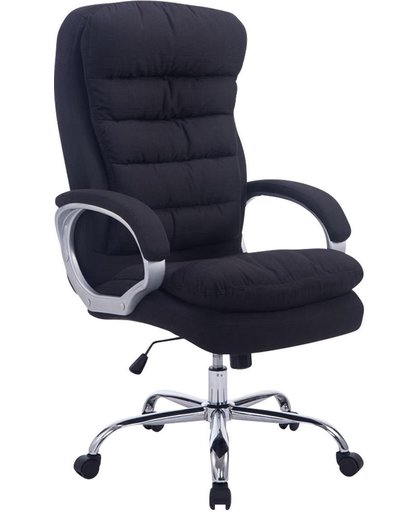 Clp Comfortabele  XXL-bureaustoel VANCOUVER BIG directiestoel, managerstoel - belastbaar tot 235 kg - ergonomisch - zwart