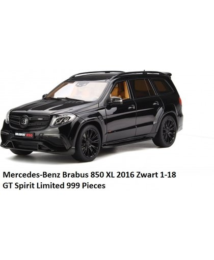 Mercedes-Benz Brabus 850 XL 2016 Zwart 1-18 GT Spirit Limited 999 Pieces