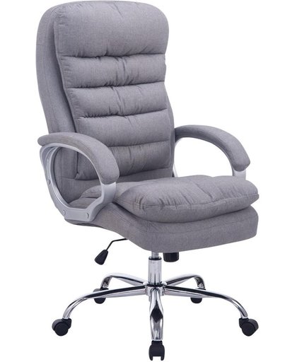 Clp Comfortabele  XXL-bureaustoel VANCOUVER BIG directiestoel, managerstoel - belastbaar tot 235 kg - ergonomisch - grijs