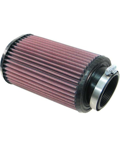 K&N universeel ovaal filter 62mm 10 graden aansluiting, 114mm x 95mm, 178 mm (RU-1240)