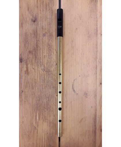 Tony Dixon Trad Brass stembare Tin Whistle (Eb, D, C, Bb, A) Eb (kortste en hoogste)