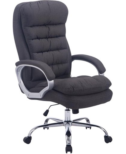 Clp Comfortabele  XXL-bureaustoel VANCOUVER BIG directiestoel, managerstoel - belastbaar tot 235 kg - ergonomisch - donkergrijs