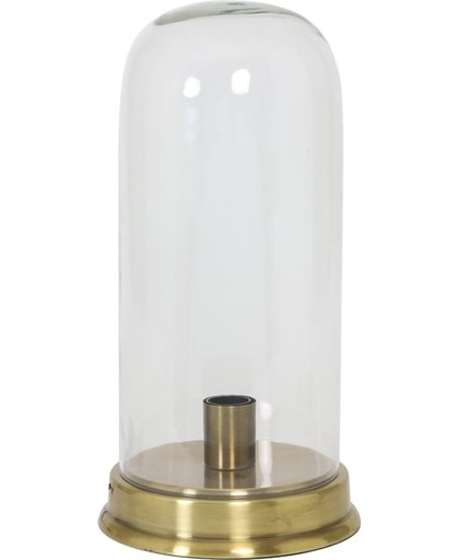 Furnings Lampvoet Ø23x45,5 cm BOUALI glas helder-antiek brons
