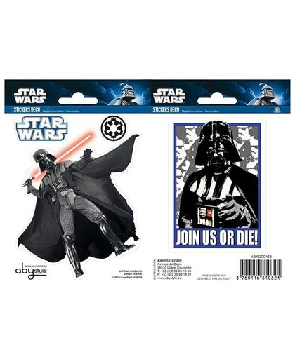 Star Wars muurstickers: STAR WARS Mini Stickers Darth Vader