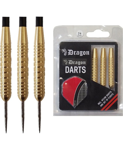 Dragon Darts Brass Beginner Darts darts pijlen - 24 gram - dartpijlen