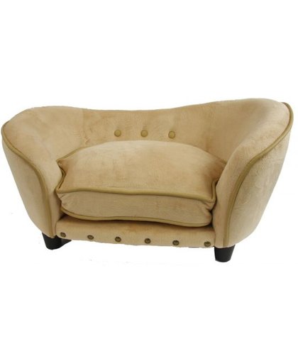 Enchanted hondenmand / sofa ultra pluche snuggle caramel bruin 68x41x38 cm