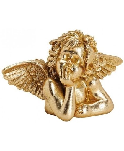 Gouden decoratie engeltje 23 cm