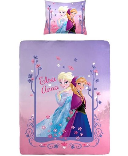 Disney Frozen - Dekbedovertrek - Eenpersoons - 140x200 cm + 1 kussensloop 60x70 cm - Pink