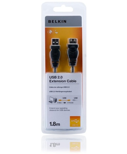 Belkin F3U153cp1.8M - USB 2.0 Verlengkabel