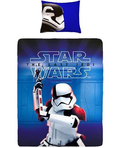 Star Wars - Dekbedovertrek - Eenpersoons - 140x200 cm + 1 kussensloop 60x70 cm - Blue