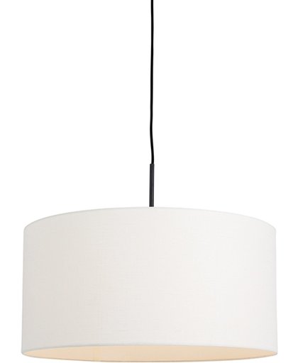 QAZQA Combi - Hanglamp met lampenkap - 1 lichts - H 1350 mm - Wit