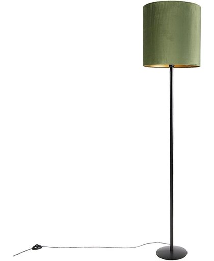 QAZQA - Vloerlamp - 1 lichts - H 1790 mm - Groen