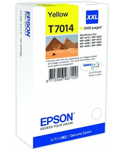 Epson WP4000/4500 Series Ink Cartridge XXL Yellow 3.4k inktcartridge