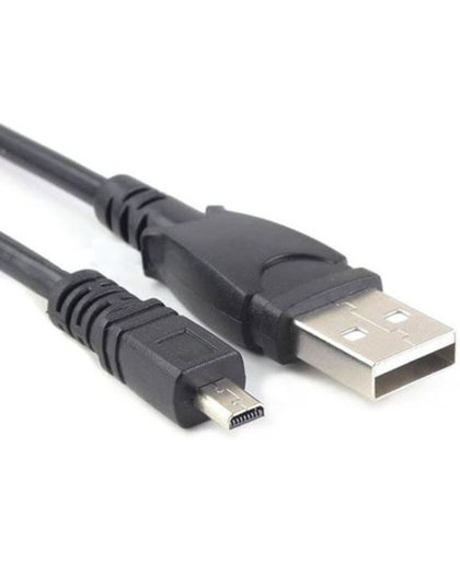 USB-Kabel Geschikt voor: Sony DSC-W310/S , Sony DSC-W670 , Sony Alpha A100 , Sony Alpha DSLR-A330 , Lengte 1.80 meter.