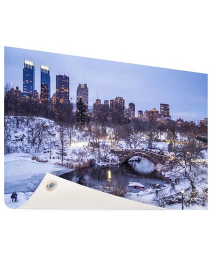 FotoCadeau.nl - Central Park NY in de winter Tuinposter 60x40 cm - Foto op Tuinposter (tuin decoratie)