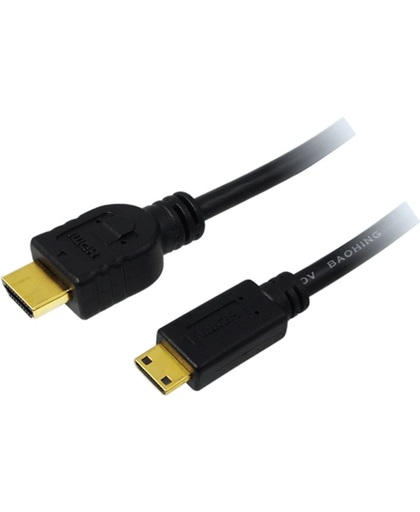 LogiLink CH0022 1.5m HDMI Mini-HDMI Zwart HDMI kabel