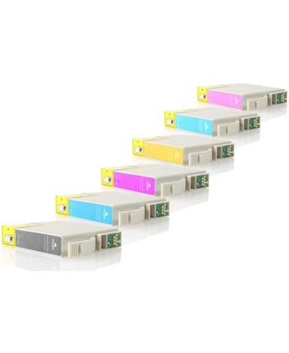 Epson T0331+T0332+T0333+T0334+T0335+T0336 inktcartrigde (met chip) / Multipack (6-stuks) (huismerk)