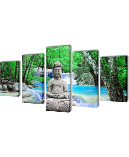 vidaXL Canvasdoeken Boeddha 200 x 100 cm