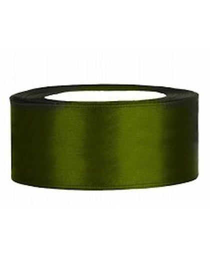 Groen Satijn Lint 25mm