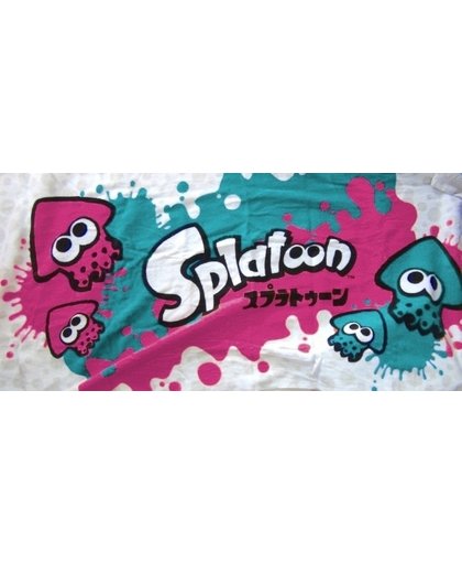 Splatoon Bath Towel (Turquoise x Pink)