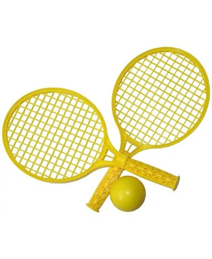 Playfun Tennisset Geel 3-delig 37 Cm