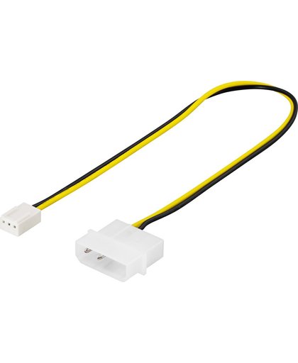 DELTACO SSI-34, 3-pin 4-pin Zwart, Wit, Geel kabeladapter/verloopstukje, 30cm