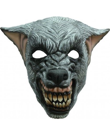 Halloween Masker Wolf Boos Deluxe volledig