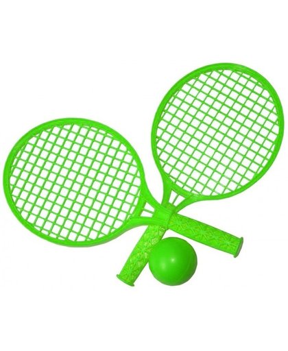 Playfun Tennisset Groen 3-delig 37 Cm