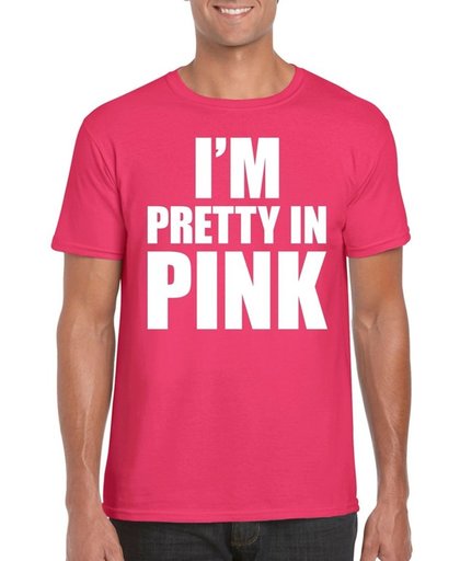 Toppers I am pretty in pink shirt roze voor heren - Toppers dresscode 2018 2XL