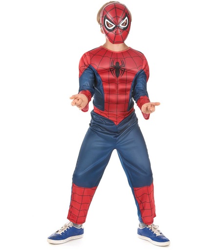 3D EVA Spiderman� Ultimate kostuum voor kinderen - Deluxe - Verkleedkleding - 122/128