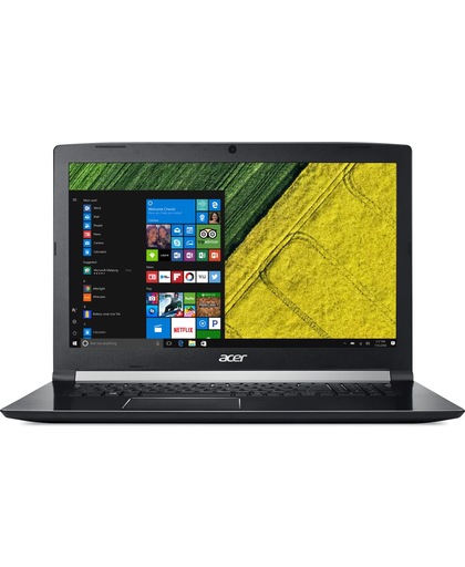 Acer Aspire A717-71G-71F6 Zwart Notebook 43,9 cm (17.3") 1920 x 1080 Pixels 2,8 GHz Zevende generatie Intel® Core™ i7 i7-7700HQ