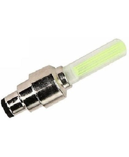 Fietslicht  ventiel kleur geel  deluxe - wiel LED incl batterijen - ventielverlichting / ventiellampjes