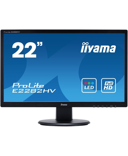 iiyama ProLite E2282HV 21.5" Full HD LED Flat Zwart computer monitor