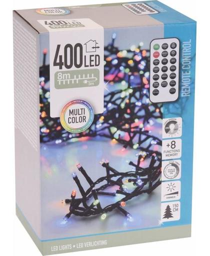 Kerst Clusterverlichting Multi Color 400 LED met afstandsbediening