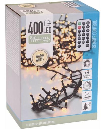 Kerst Clusterverlichting Warm Wit 400 LED met afstandsbediening