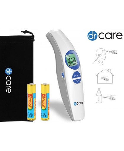 Dr. Care Celsi contactloze thermometer voor lichaam, omgeving, voedsel etc.