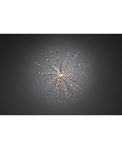 Konstsmide 2897 - Kerstdecoratie - 280 lamps LED staaf lichtbol zilver - 84 cm - 24V - voor buiten - warmwit